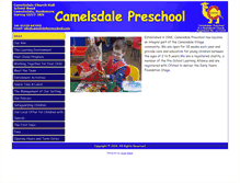 Tablet Screenshot of camelsdalepreschool.com
